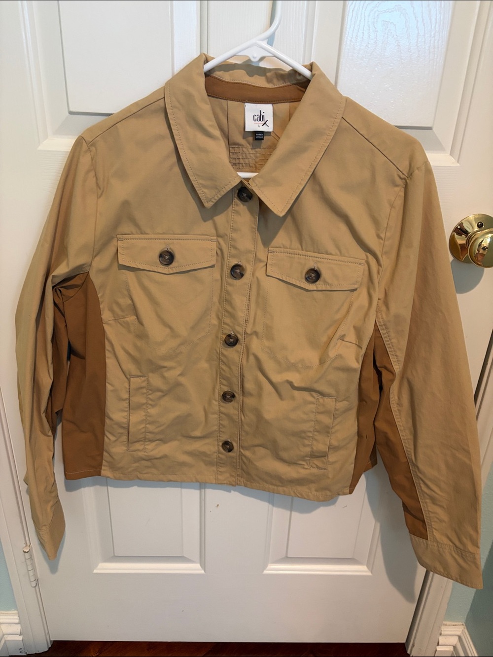 CAbi Two-Tone Khaki Utility Jacket